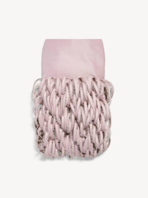Women's Fluffy Feathers Pencil Skirt in Dusty Pink