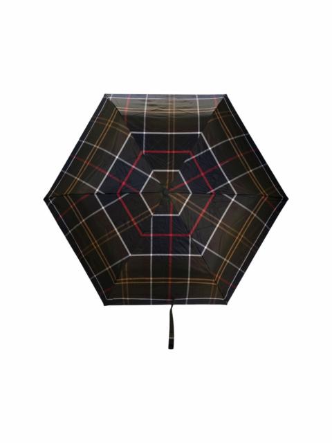 Tartan checked umbrella