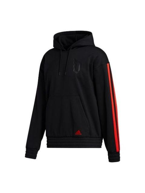 Men's adidas Basketball Sports Black Pullover GL7100