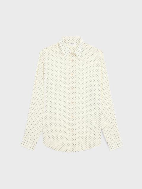 loose shirt in printed viscose