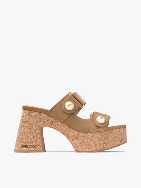 Fayence Wedge 95
Rattan Velvet Suede Platform Wedge