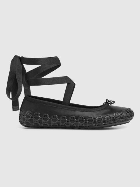 Gucci cub3d ballet flat