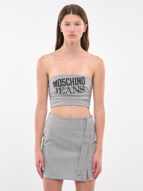 Pinstripe Logo Tube Top