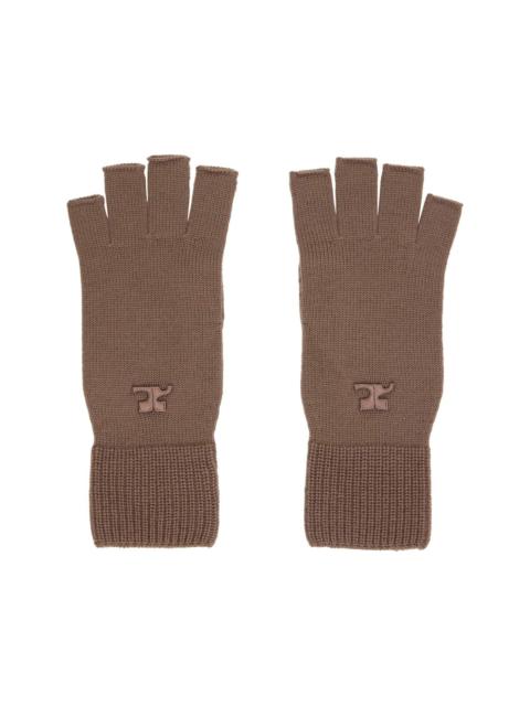 Brown AC Wool Gloves
