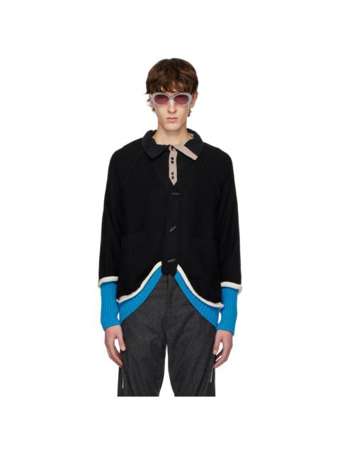 Kiko Kostadinov Black Iblish Cardigan - 231985M200005