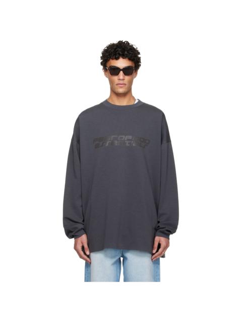 Gray Holiday 90s Long Sleeve T-shirt