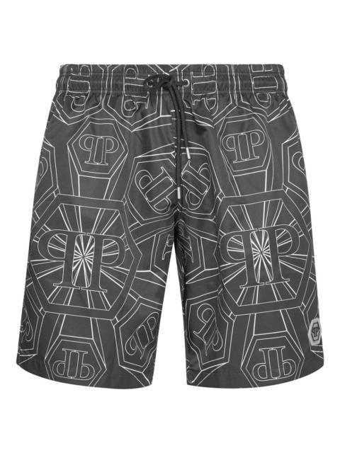 monogram swim shorts
