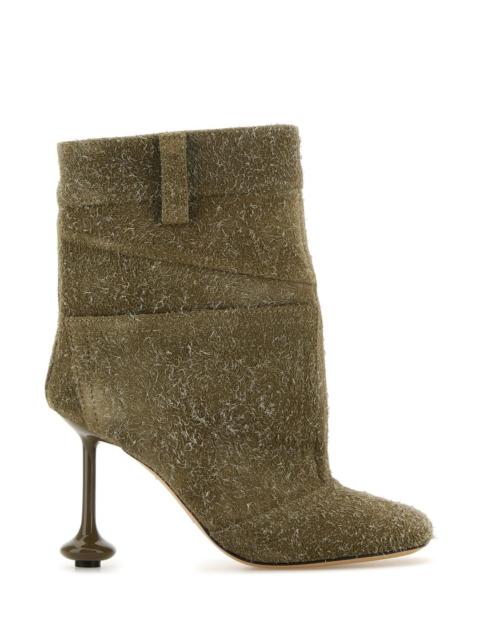 Khaki suede Toy Panta ankle boots