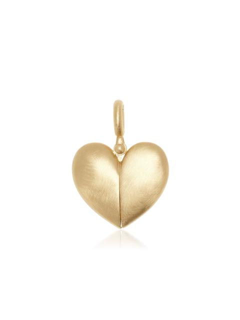 Paulette 14K Yellow Gold Open Heart Pendant gold