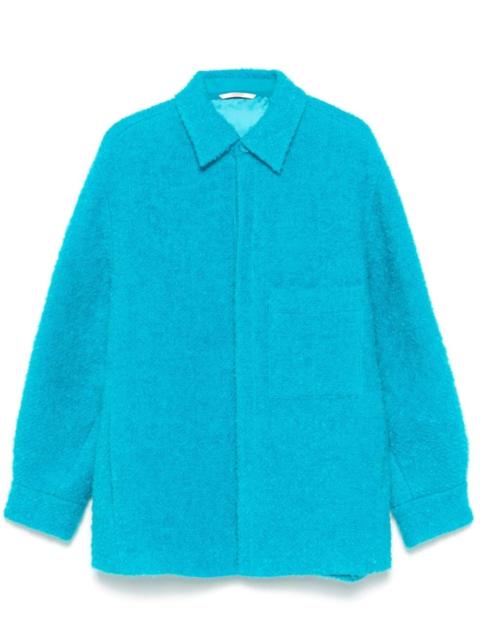 bouclé shirt jacket