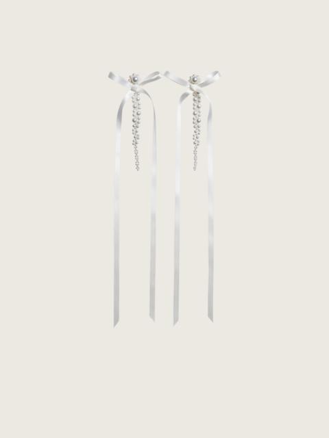 Bow Ribbon Drip Earrings