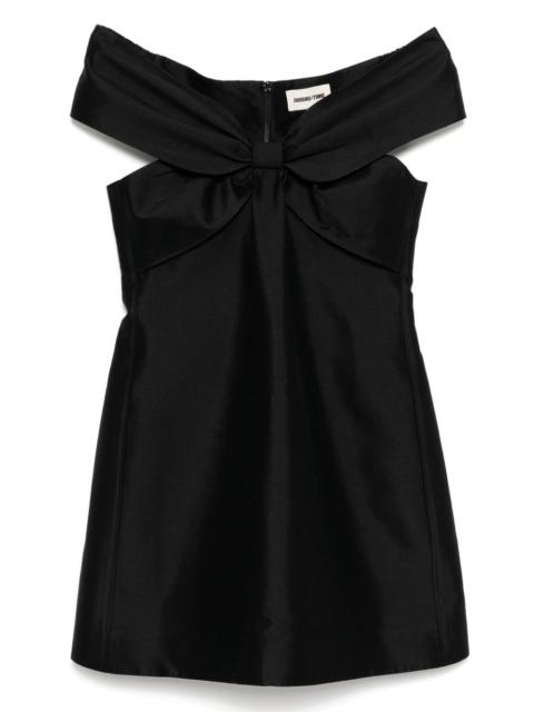 bow mini dress