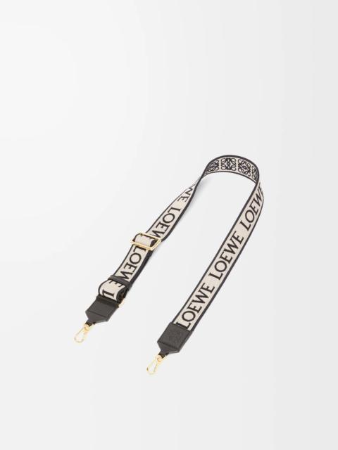 Anagram strap in jacquard and calfskin