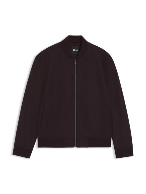 BRUSHED SLIM-FIT JACKET IN STRETCH FLANNEL