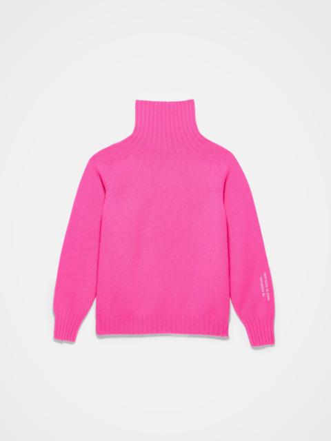 TURTLENECK JUMPER IN NEON PINK