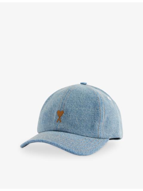 Embroidered-Logo Denim Baseball Cap