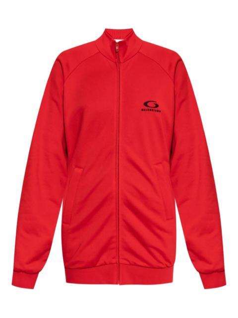 logo-detail zip-up mini dress