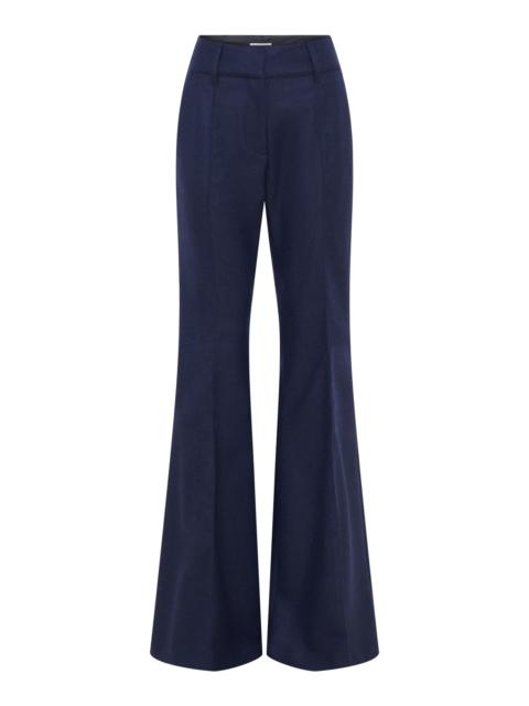 Rhein Flare Pant in Navy Wool Cashmere Flannel