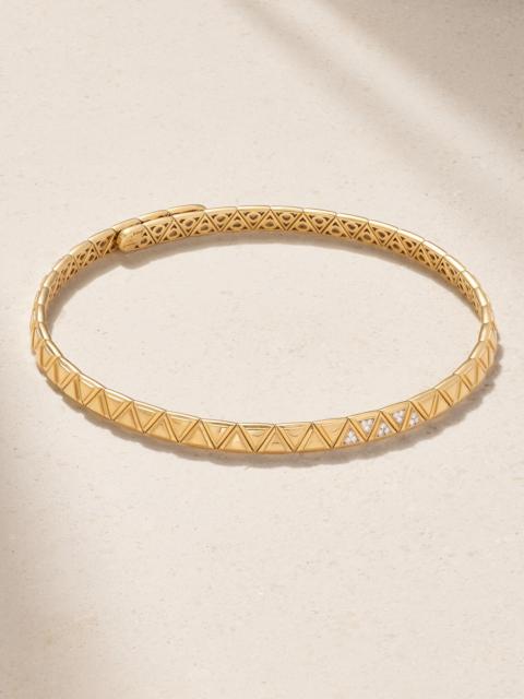 Triangoli 18-karat Gold Diamond Choker