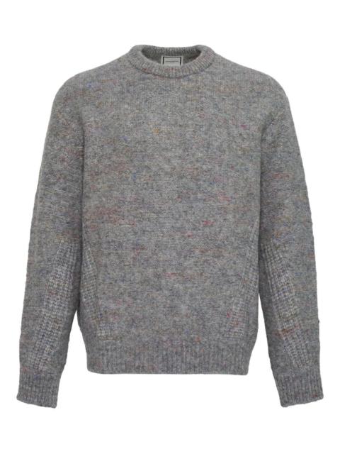 mélange-effect knitted sweater