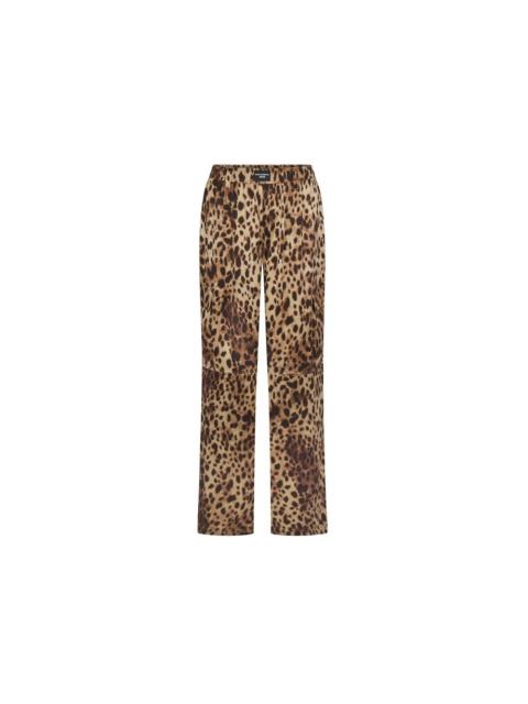 SKIMS x Dolce&Gabbana Silk Cargo Pant Leopard