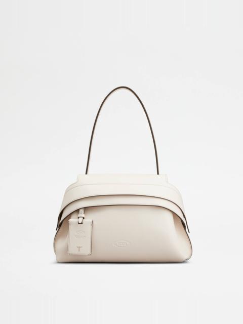 TOD'S WAVE BAG IN LEATHER SMALL - WHITE