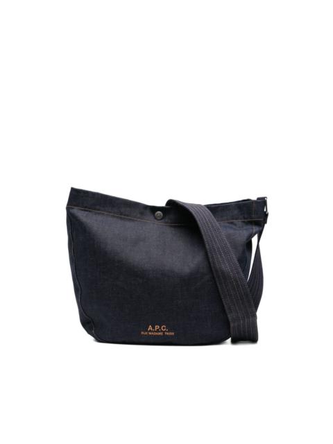 medium denim crossbody bag