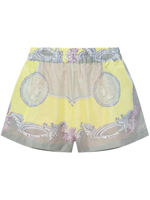 cotton-silk shorts