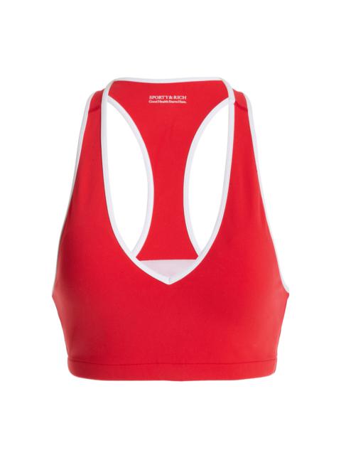 Runner Box Sports Bra red