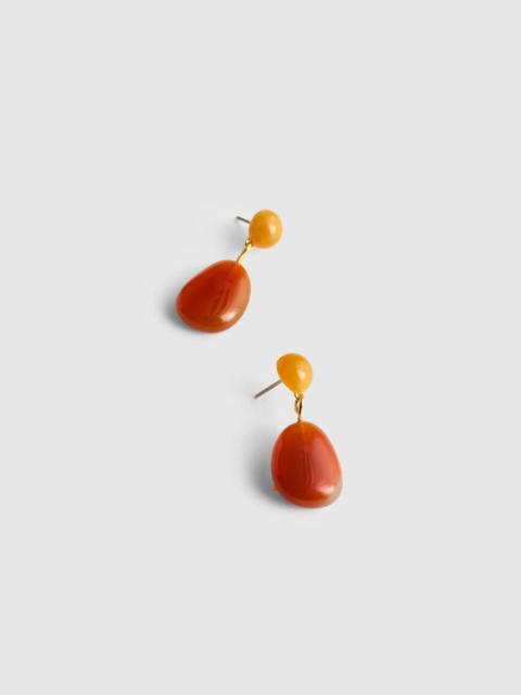 Semiprecious Double Drop Earrings