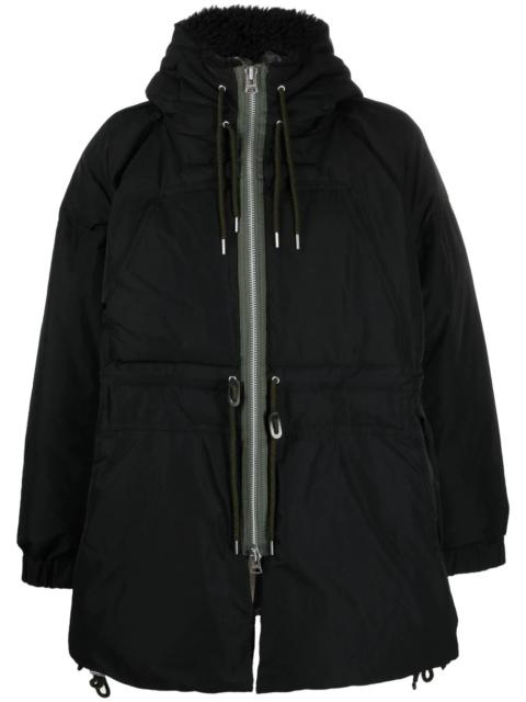 padded zip-up parka