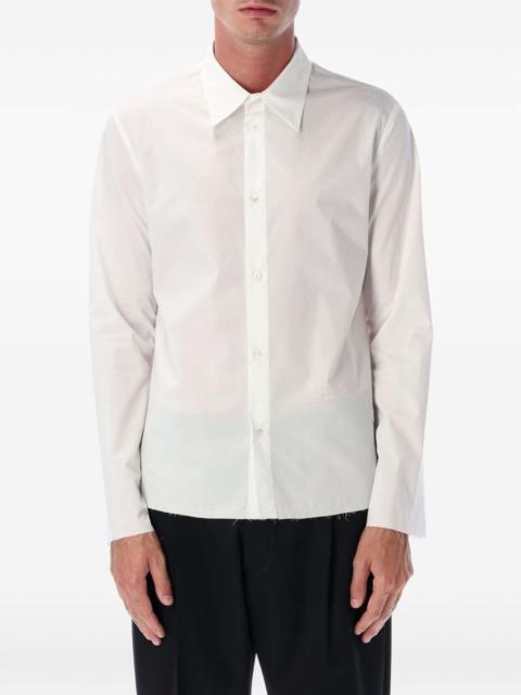 frayed-hem shirt