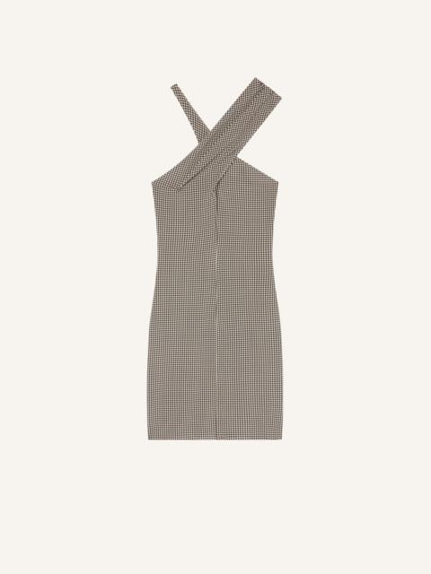 CRISS CROSS MINI JERSEY DRESS