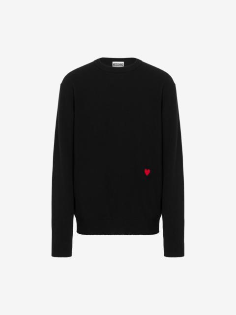 WOOL PULLOVER WITH LITTLE HEART