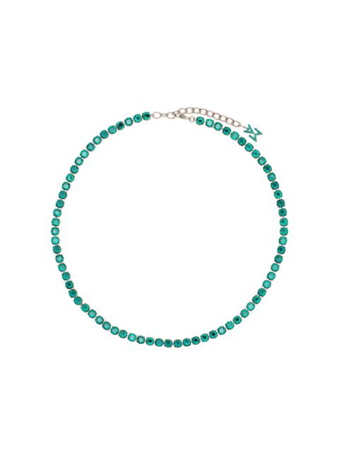 Crystal Tennis Necklace green