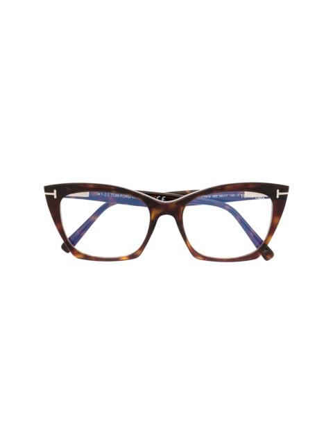 cat-eye frame glasses