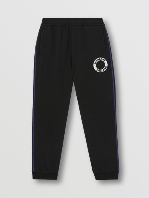 Logo Graphic Appliqué Cotton Jogging Pants