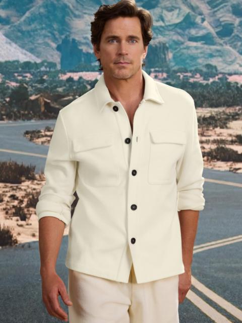 PORTER-K Brushed Knit Shirt Jacket