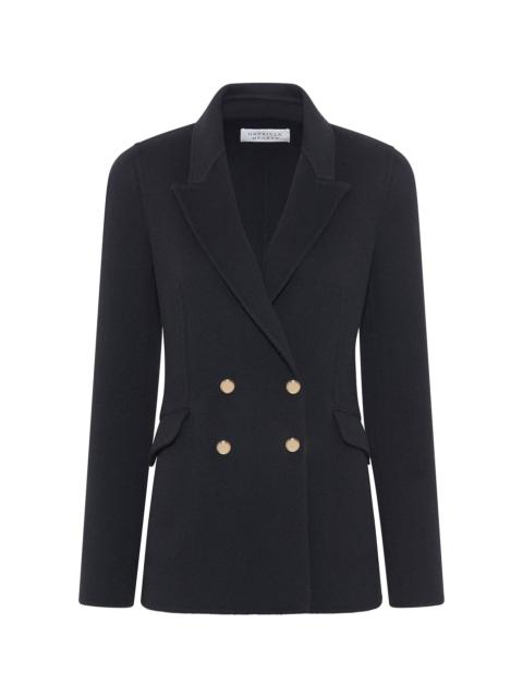 Lloyd Blazer in Black Double-Face Recycled Cashmere