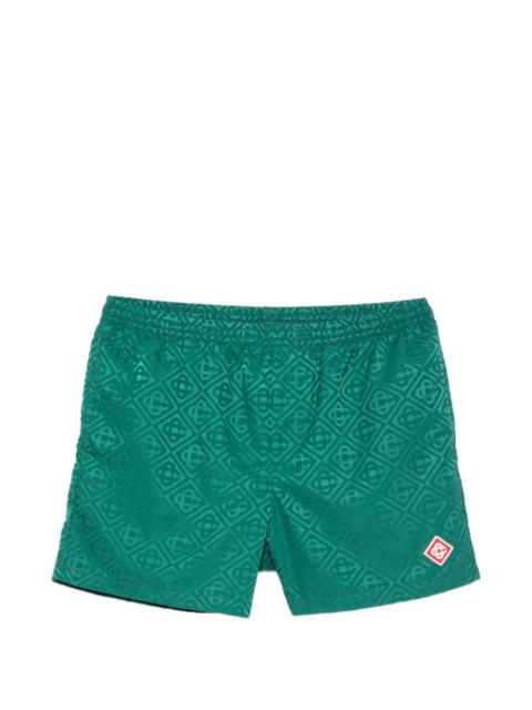 jacquard logo swim shorts