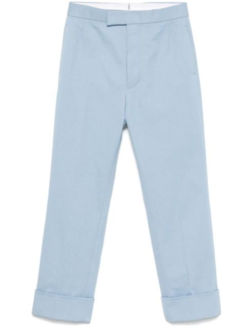 adjustable-strap trousers