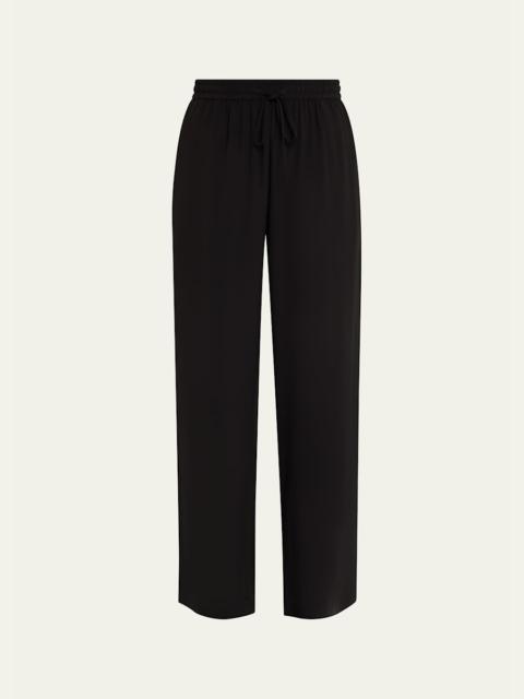 Silk Drawstring Trousers
