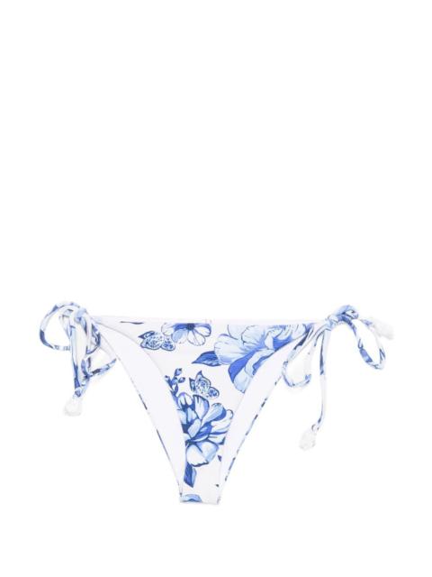 tie-side floral bikini bottoms