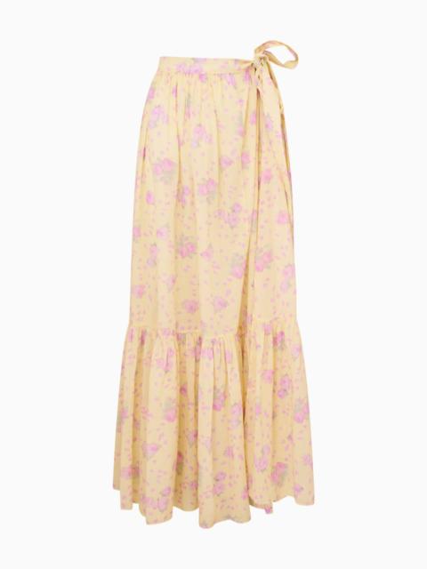 Umber Cotton Maxi Cover-Up Skirt