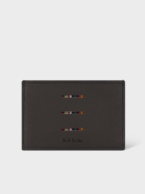 Brown 'Signature Stripe' Cutout Card Holder