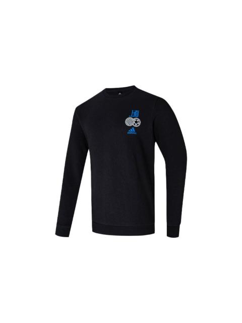 adidas Sh Breakfast 2 Sports Training Cartoon Printing Round Neck Pullover Black H31258