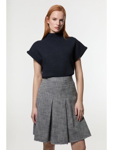 Spring Tweed Tailored Full Skirt