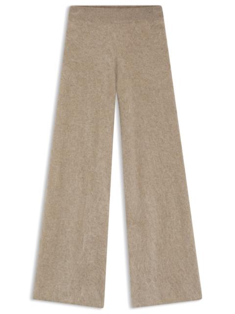 WASHED-CASHMERE TROUSERS WITH WIDE LEG
