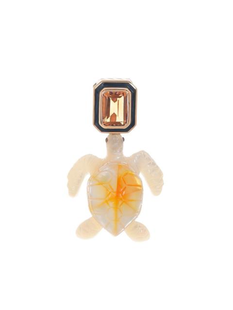 Pearl Citrine Turtle Pendant