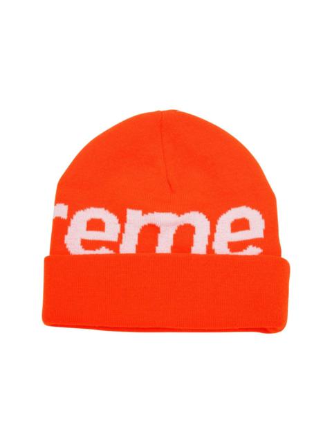 big logo beanie
